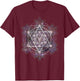 Metatron Cube Sacred Geometry Shirt - Spiritual Yoga T-Shirt - T-Shirt | Maroon