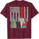 Thin Red Line Chainsaw and Woods T-Shirt - T-Shirt | Maroon