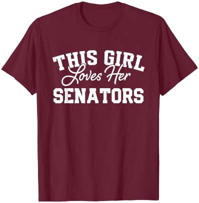 Senators Dover This Girl Loves Her HS T-Shirt - T-Shirt | Maroon
