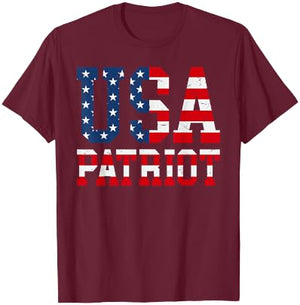 USA Patriot t shirt - United States of America USA Shirt T-Shirt - T-Shirt | Maroon