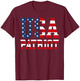 USA Patriot t shirt - United States of America USA Shirt T-Shirt - T-Shirt | Maroon