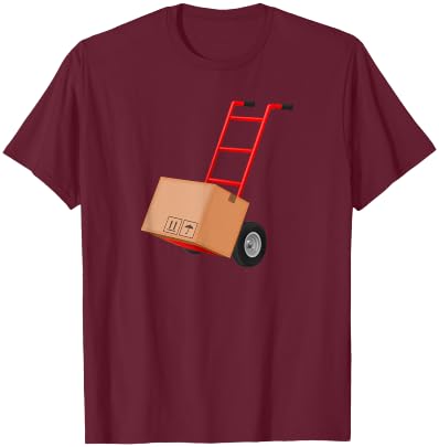 Dolly Hand Truck Cart Moving Funny T-Shirt - T-Shirt | Maroon
