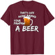 That's Cute Now Bring Your Pawpaw A Beer t shirt T-Shirt - T-Shirt | Maroon
