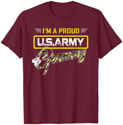 I'm A Proud Army Grammy T-Shirt - T-Shirt | Maroon