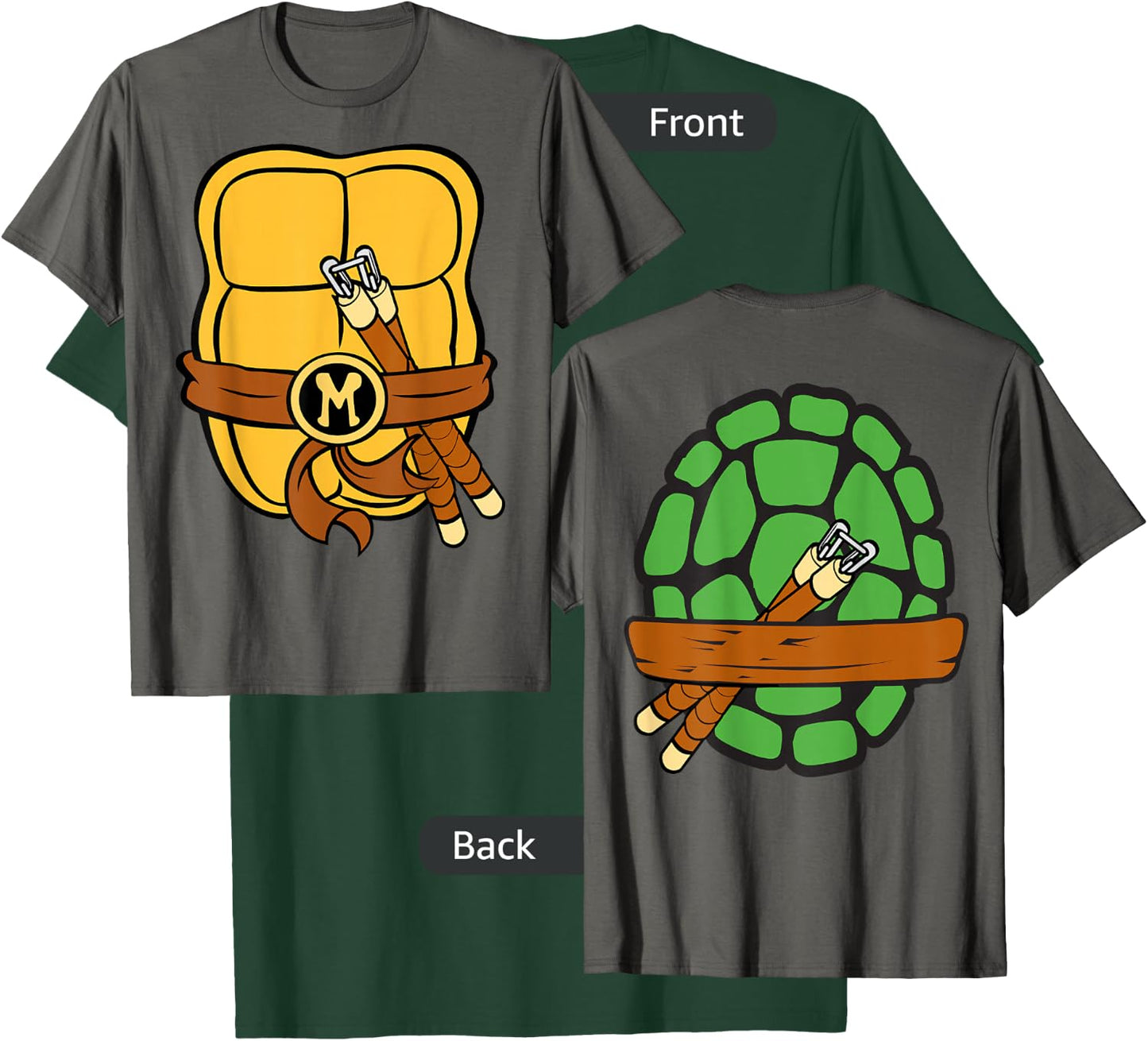 Teenage Mutant Ninja Turtles Michelangelo Shell T-Shirt - T-Shirt | Forest
