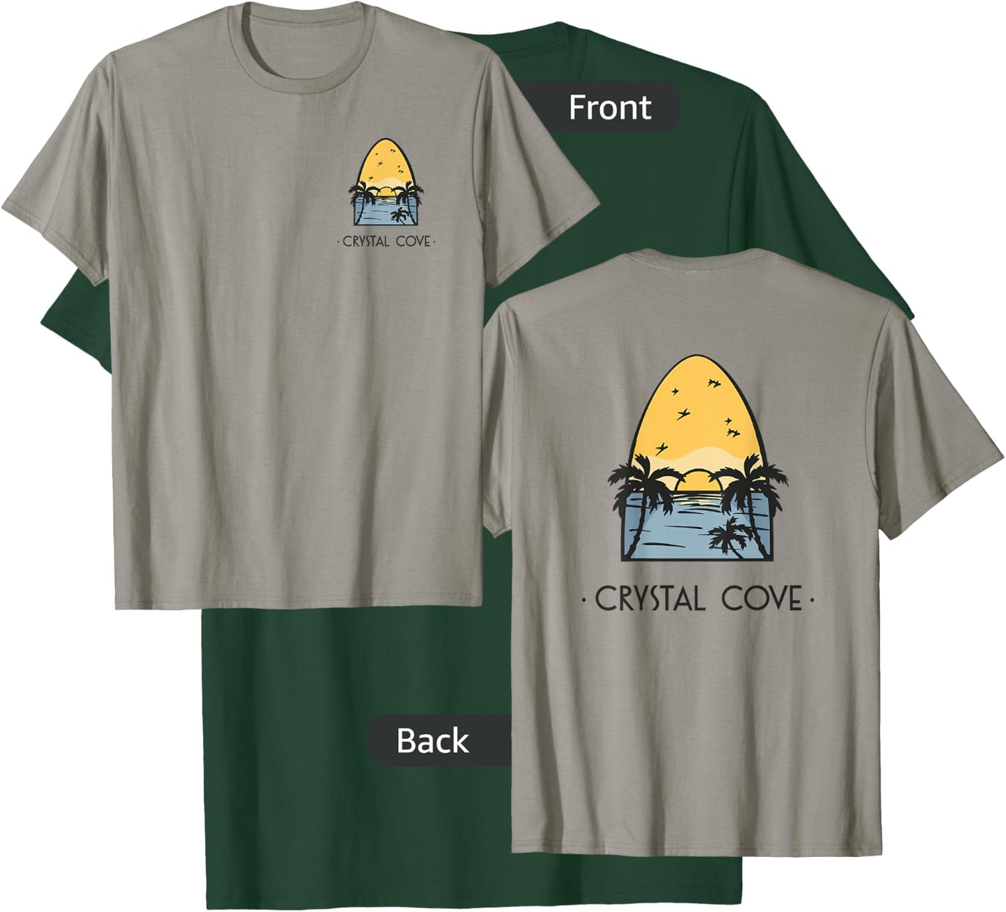 Crystal Cove Vintage Surf T-Shirt - T-Shirt | Forest
