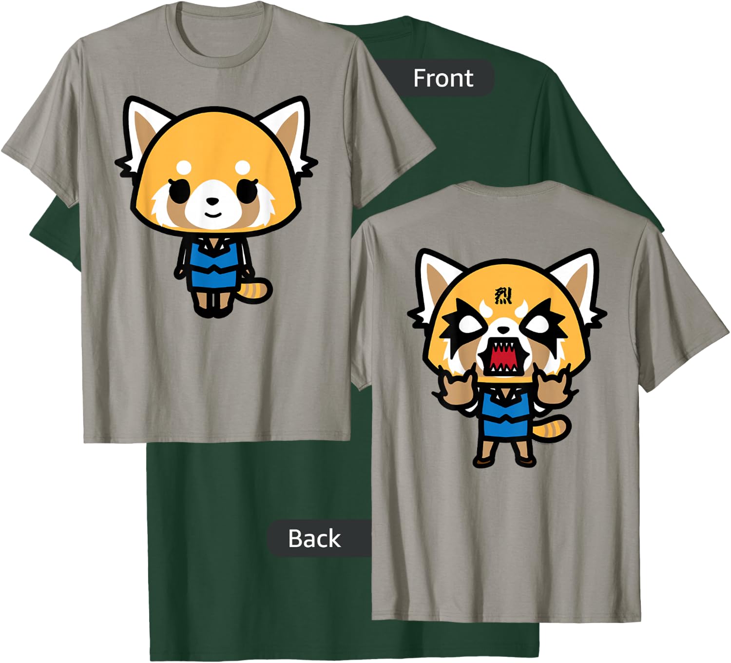 Aggretsuko Sweet Front and Rage Back Shirt T-Shirt - T-Shirt | Forest