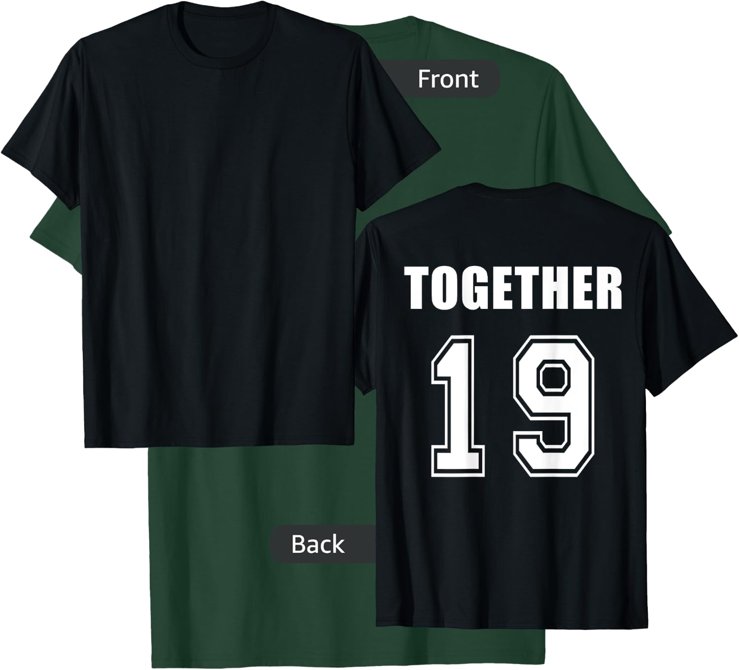 Together since 19xx- couple shirts-Lovers Shirts- King Queen T-Shirt - T-Shirt | Forest