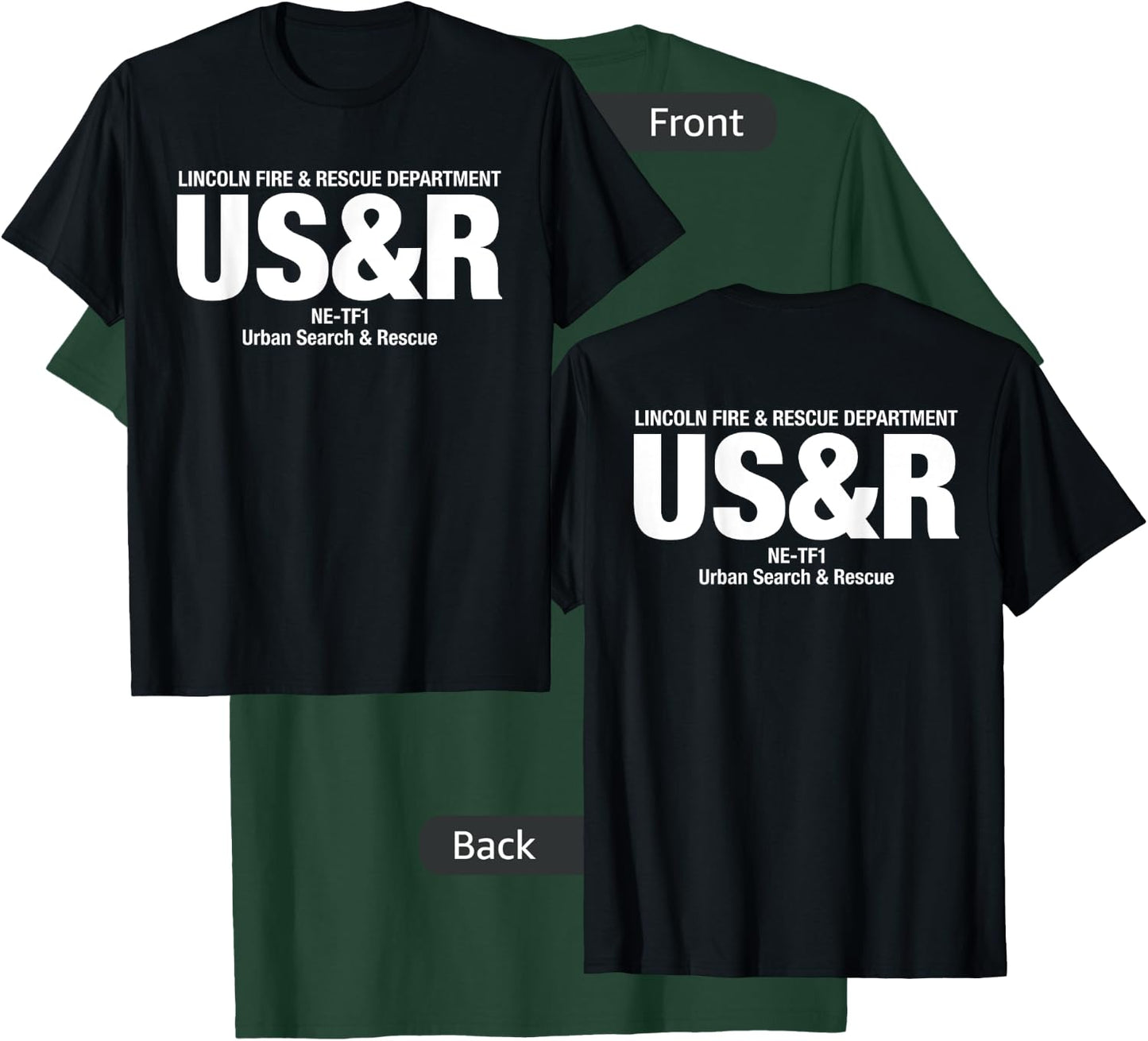 Urban Search & Rescue Nebraska Task Force 1 NE-TF1 Uniform T-Shirt - T-Shirt | Forest
