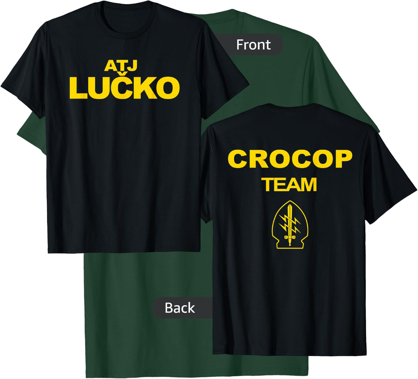 Croatian Police Anti-terrorist Unit ATJ LUCKO Crocop Team T-Shirt - T-Shirt | Forest