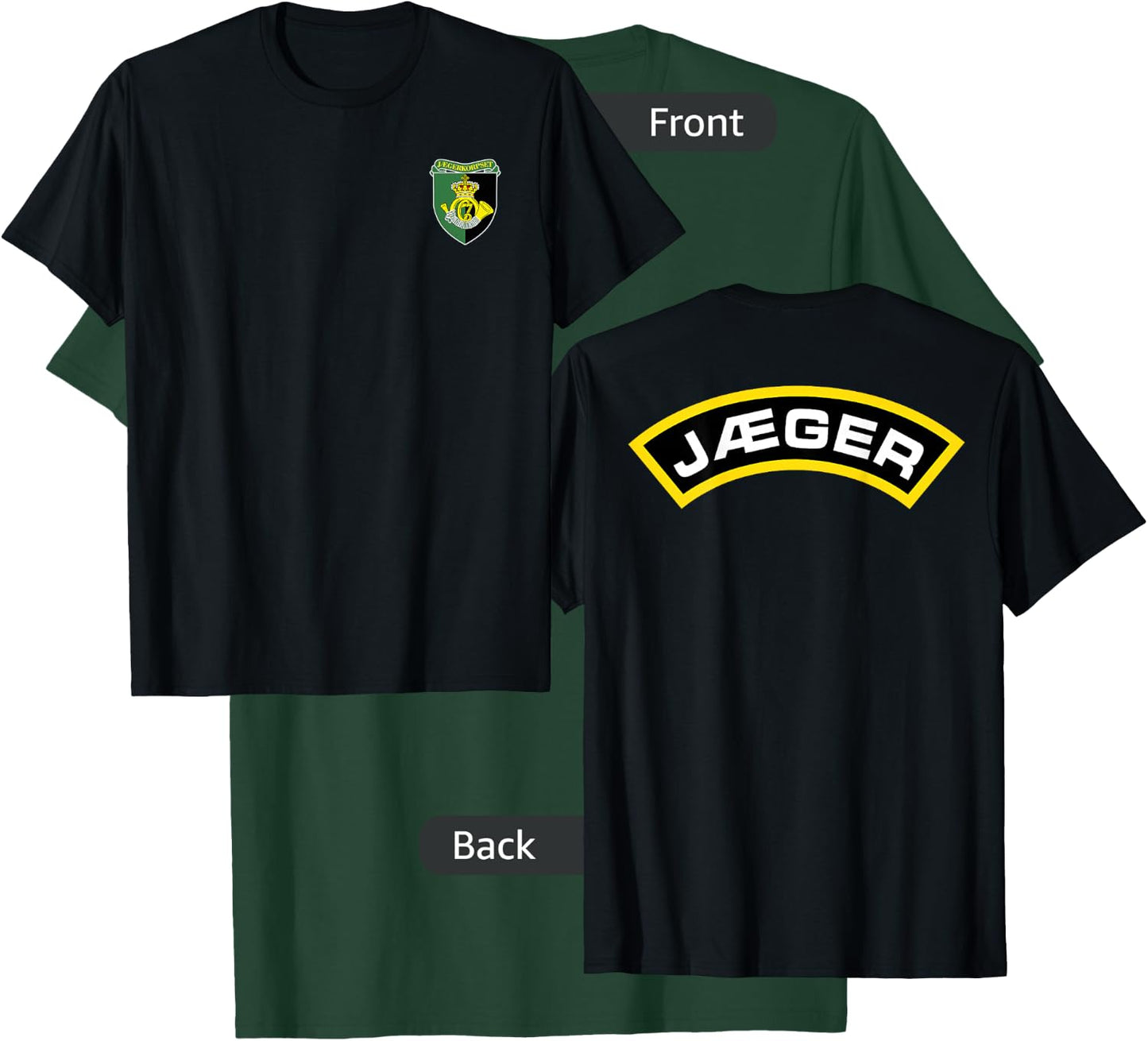 Hunter Jaeger Corps Danish Special Forces Army T-Shirt - T-Shirt | Forest