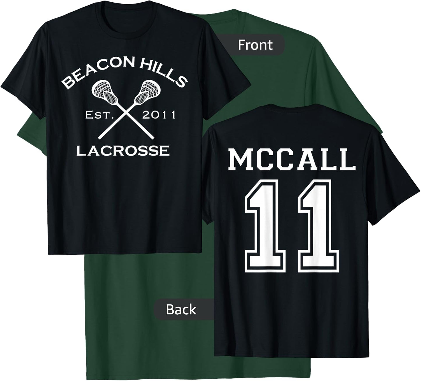 Beacon Hills Lacrosse McCall 11 Teen Wolf Inspired T-Shirt - T-Shirt | Forest