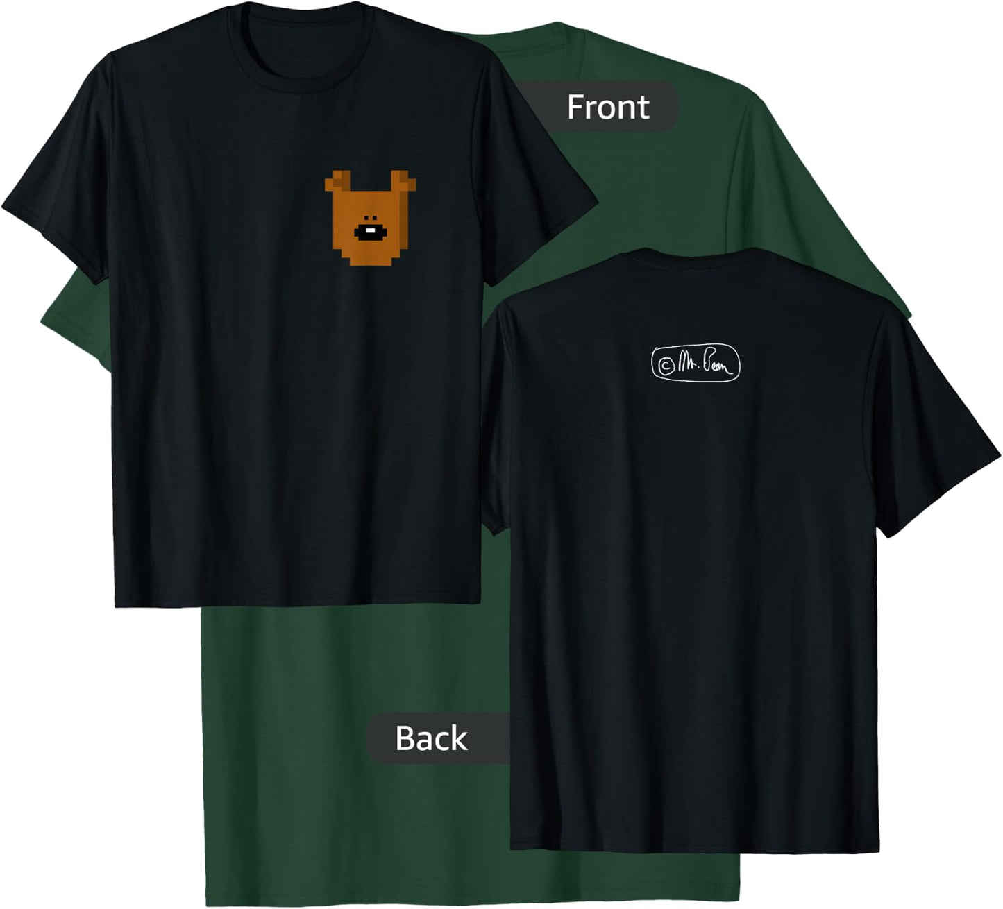 Mr Bean Teddy Face T-Shirt - T-Shirt | Forest