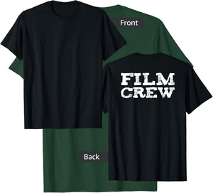 Back ONLY Film Crew TV Camera Production Shirt T-Shirt - T-Shirt | Forest
