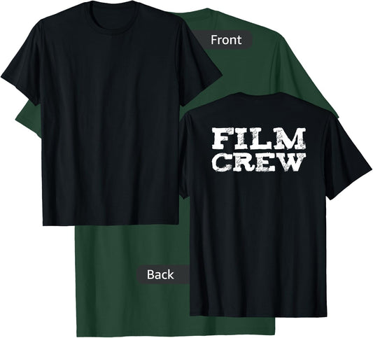 Back ONLY Film Crew TV Camera Production Shirt T-Shirt - T-Shirt | Forest