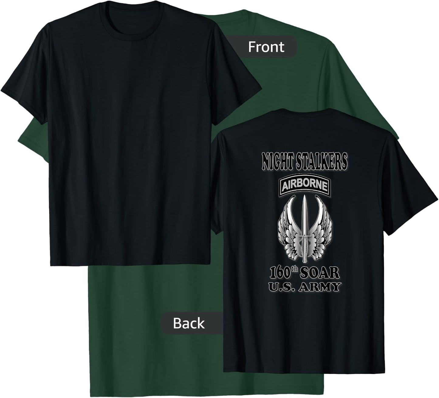 160th SOAR Night Stalkers T-Shirt - T-Shirt | Forest