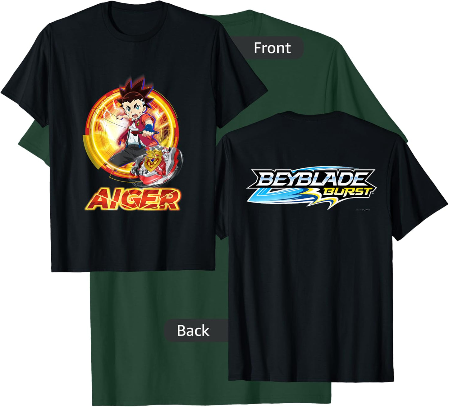 Beyblade Burst Turbo Aiger T-Shirt - T-Shirt | Forest