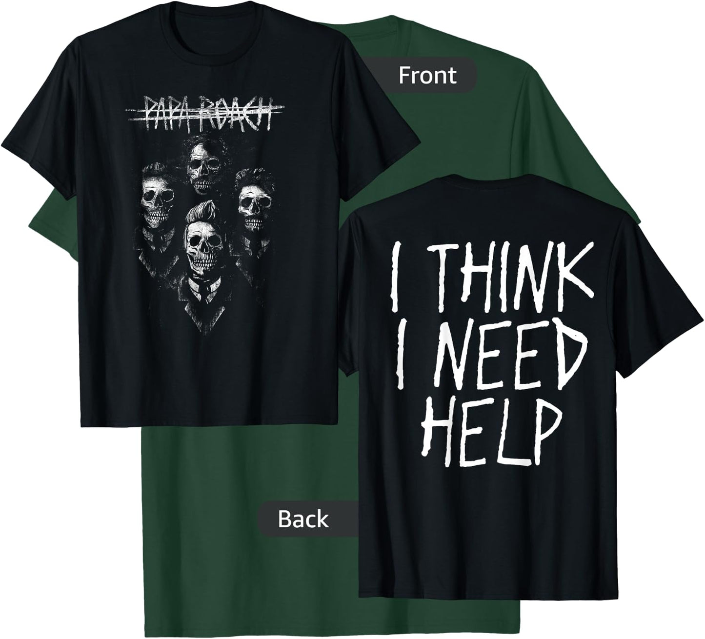 Papa Roach - Official Merchandise - I Need Help Portrait T-Shirt - T-Shirt | Forest