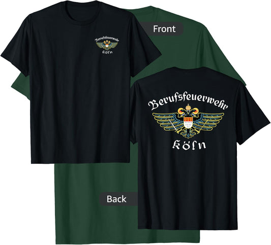 mechaproject Men's Cologne Germany Koln Fire Department Firefighter T-Shirt - T-Shirt | Forest