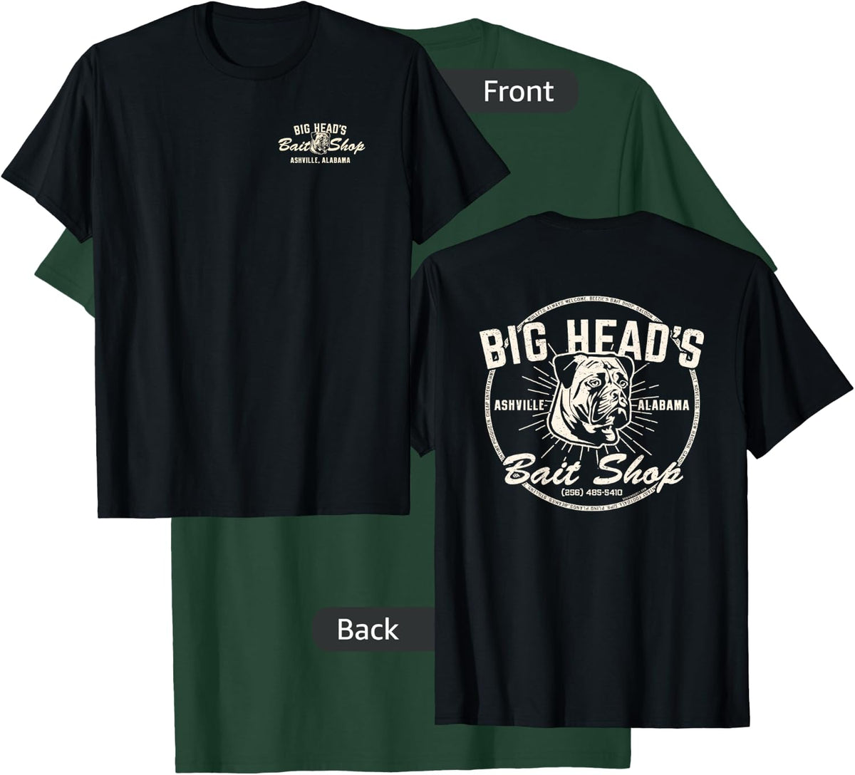 Alabama Fishing Big Head's Bait Shop T-Shirt - T-Shirt | Forest