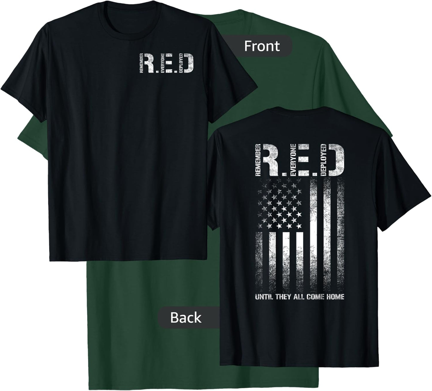 R.E.D Friday - US Military & Veteran T-Shirt - T-Shirt | Forest