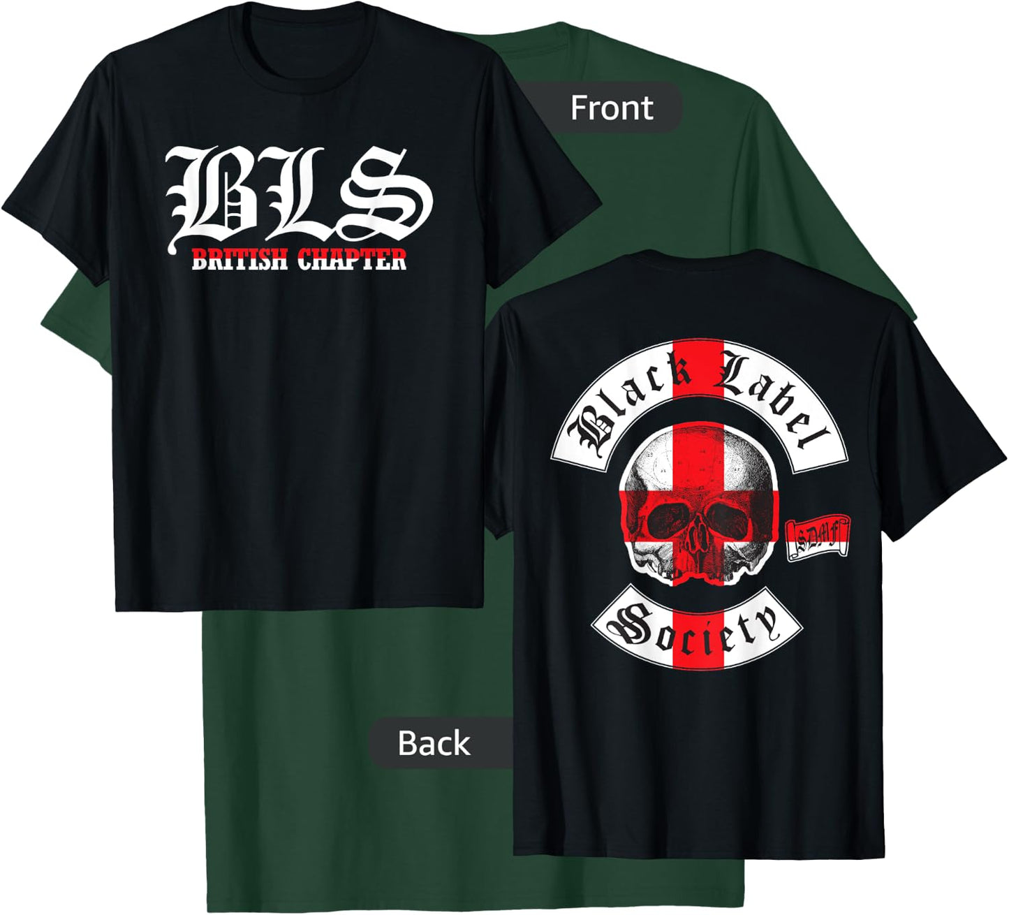 Black Label Society England Chapter T-Shirt - T-Shirt | Forest