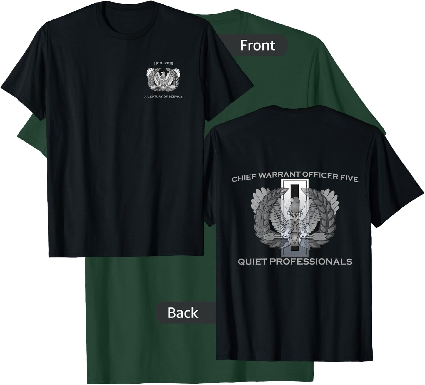 Chief Warrant Officer Five CW5 Eagle Rising Premium T-Shirt - T-Shirt | Forest