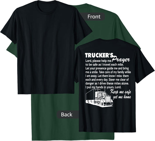 Truckers Prayer Truck Driver gift T Shirt T-Shirt - T-Shirt | Forest