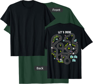 Play Cars on Daddys Back Gift Dad Massage T-Shirt - T-Shirt | Forest