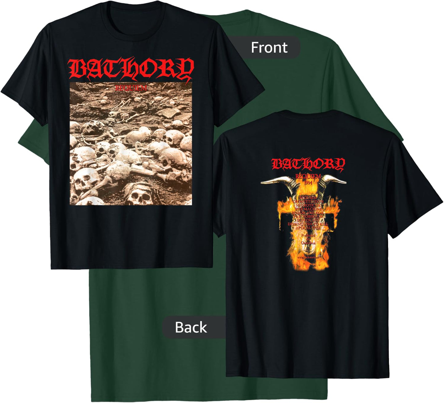 Bathory - Requiem - Official Merchandise T-Shirt - T-Shirt | Forest