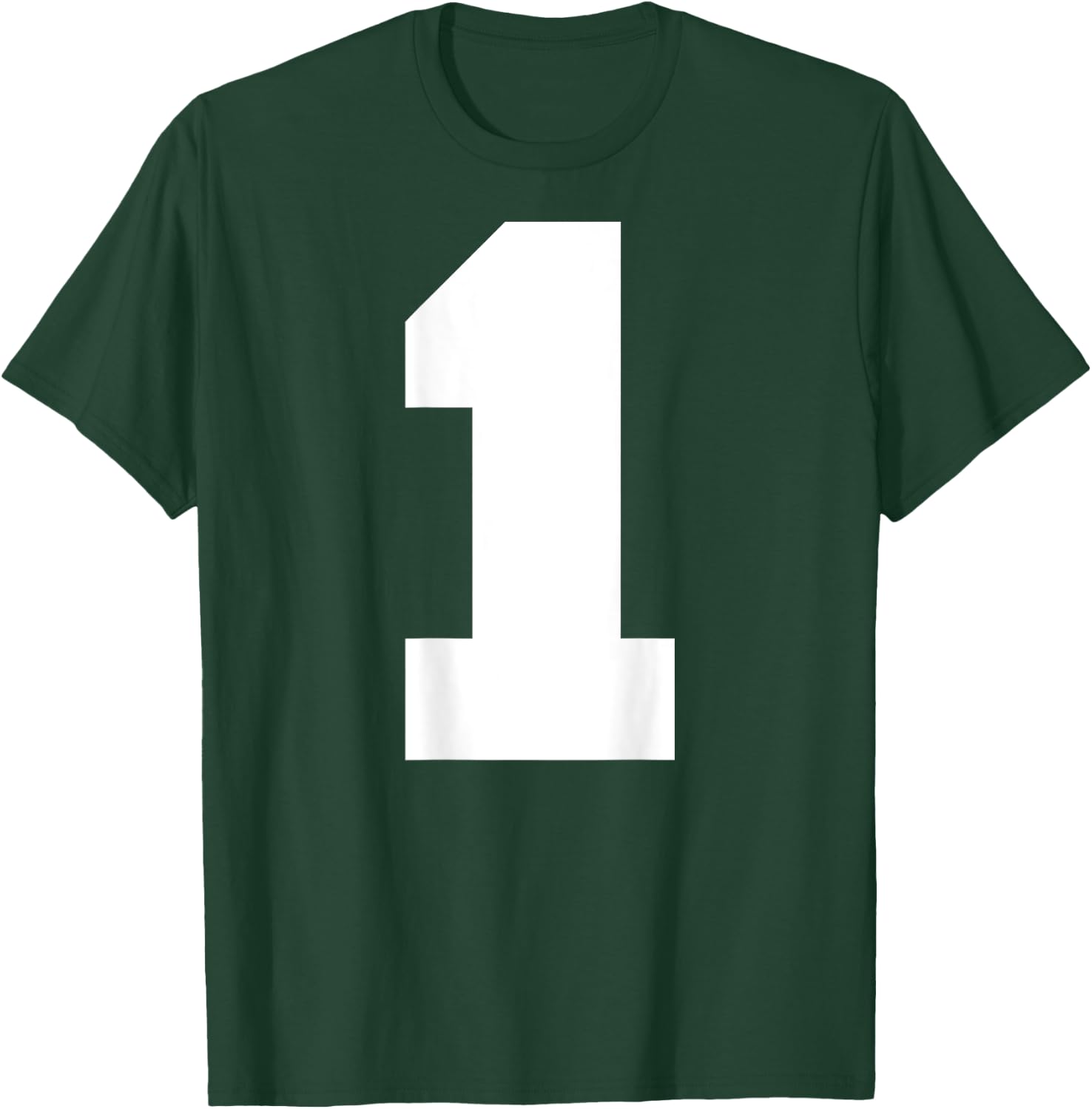 Number 1 (Printed on Back) T-Shirt - T-Shirt | Forest