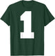 Number 1 (Printed on Back) T-Shirt - T-Shirt | Forest