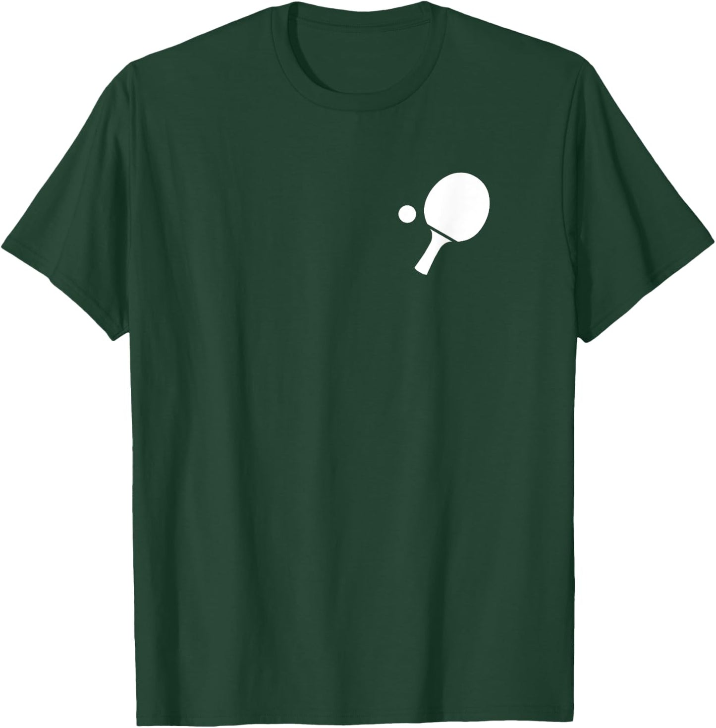 Table Tennis Racket Bat Ping Pong Paddle Simple Table Tennis T-Shirt - T-Shirt | Forest