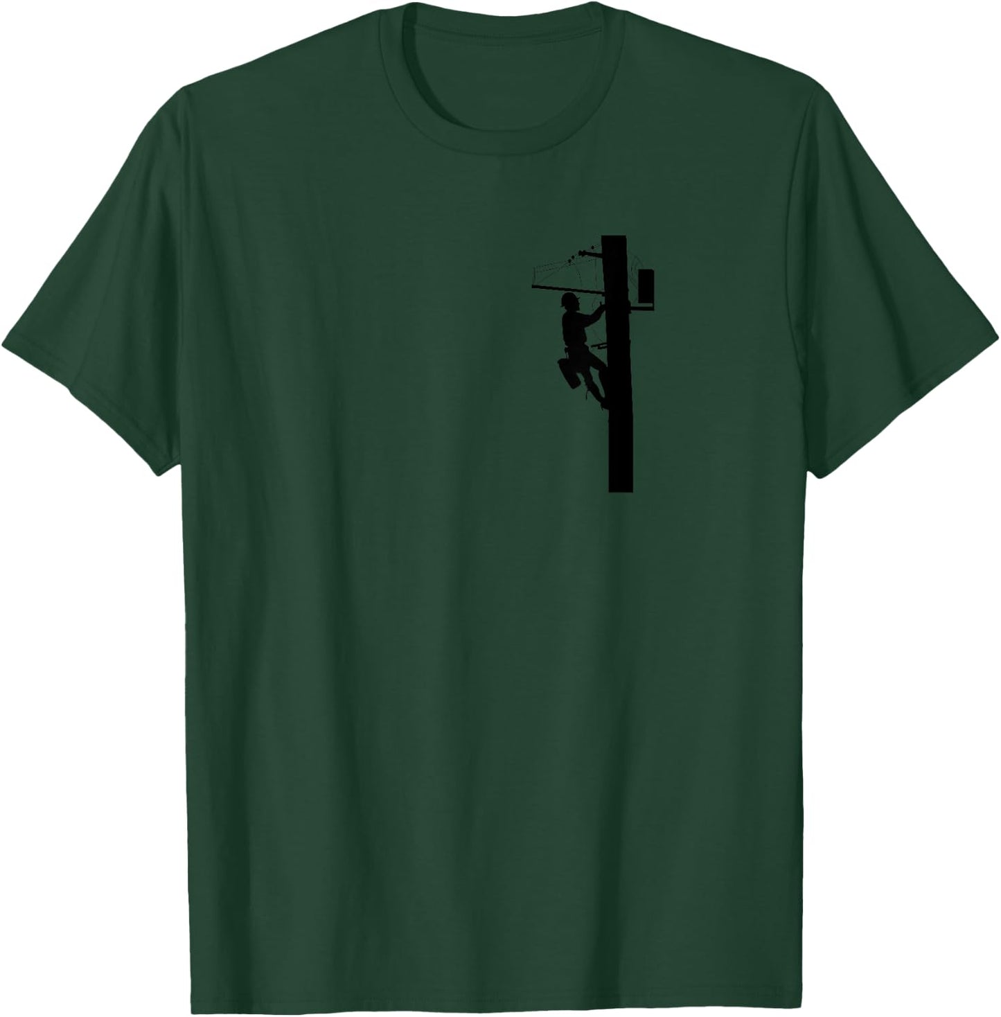 Lineman | Electric Cable Lineman Gift T-Shirt - T-Shirt | Forest