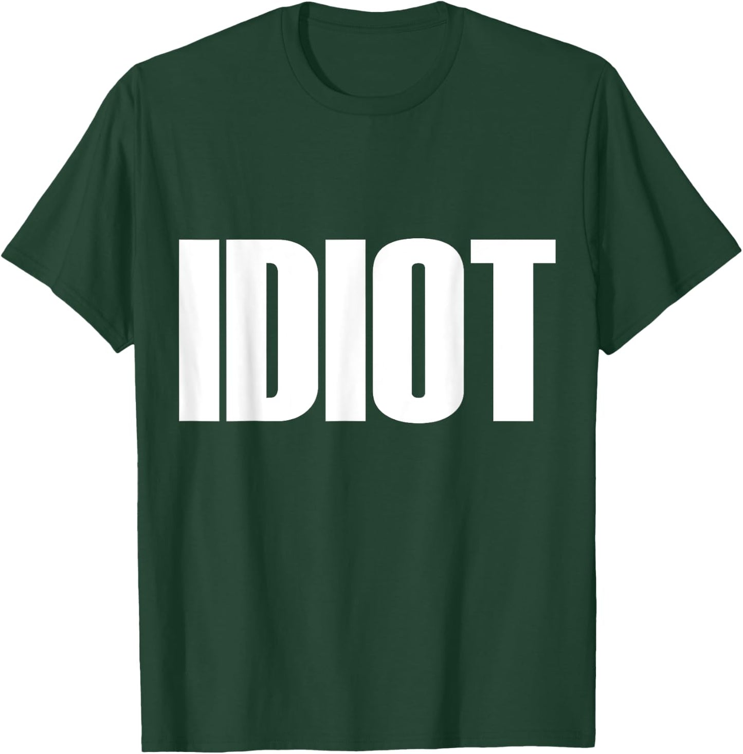Men's Idiot t shirt - idiot shirt - idiot Small Black T-Shirt - T-Shirt | Forest