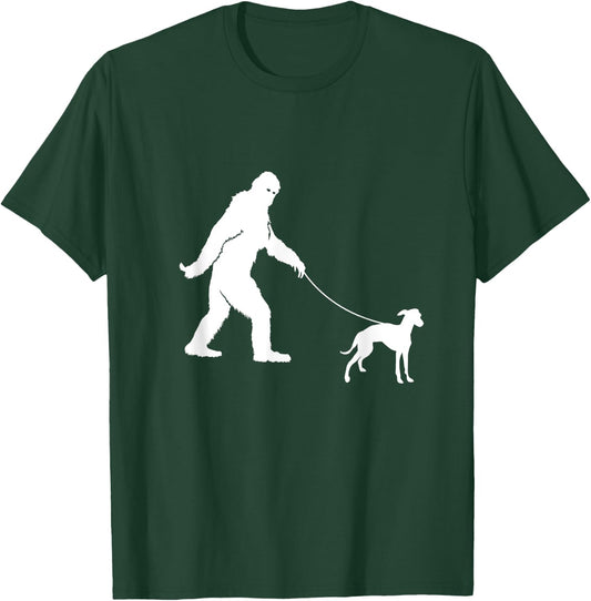 Bigfoot Fun Italian Greyhound Shirt Funny Sasquatch Dog Gift T-Shirt - T-Shirt | Forest
