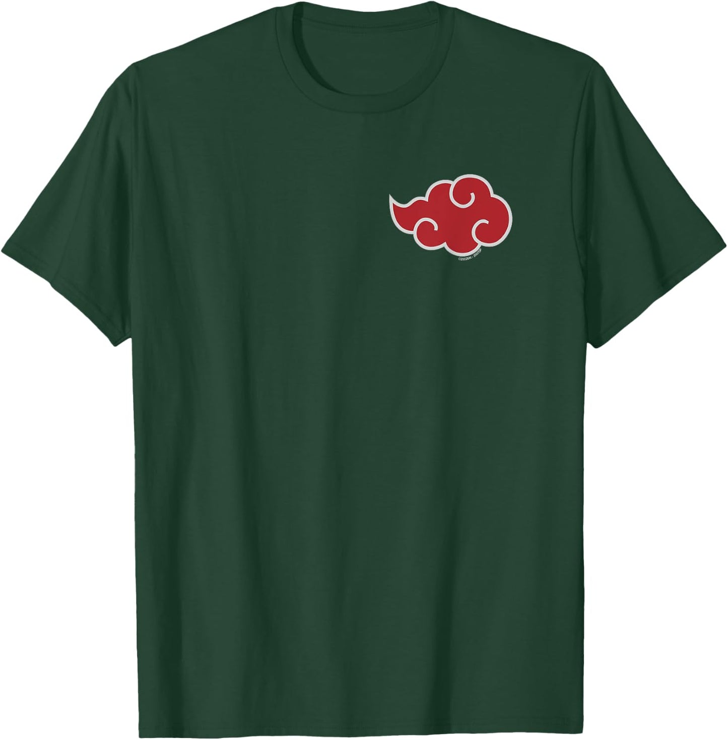 Naruto Shippuden Akatsuki Cloud Short Sleeve T-Shirt - T-Shirt | Forest