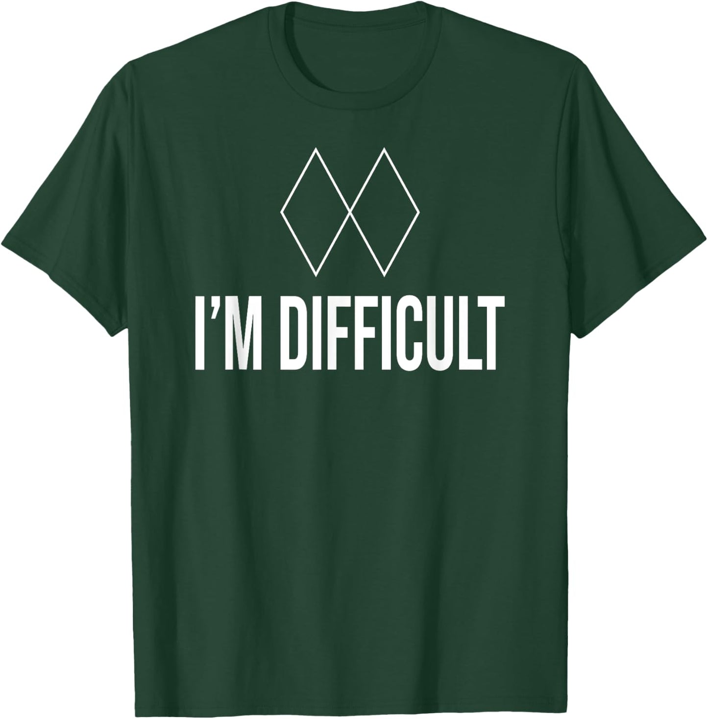 Im Difficult Black Diamond Kids And Ski T-Shirt - T-Shirt | Forest