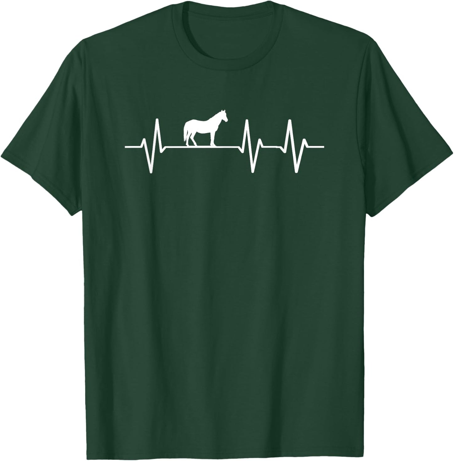 Horse Riding - Frequency Of Heartbeat T-Shirt - T-Shirt | Forest