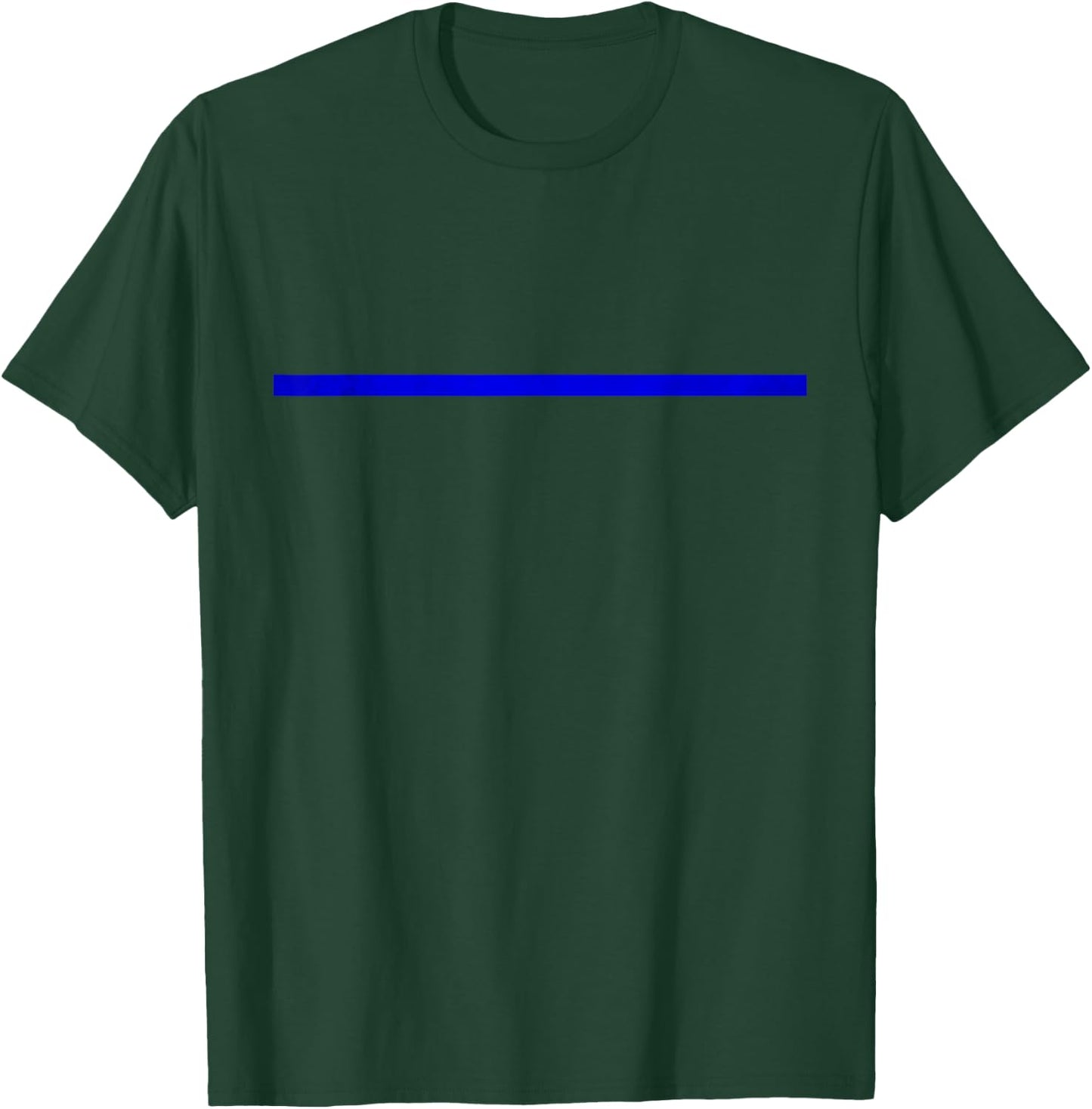 Thin Navy Line Back The Police T-Shirt - T-Shirt | Forest