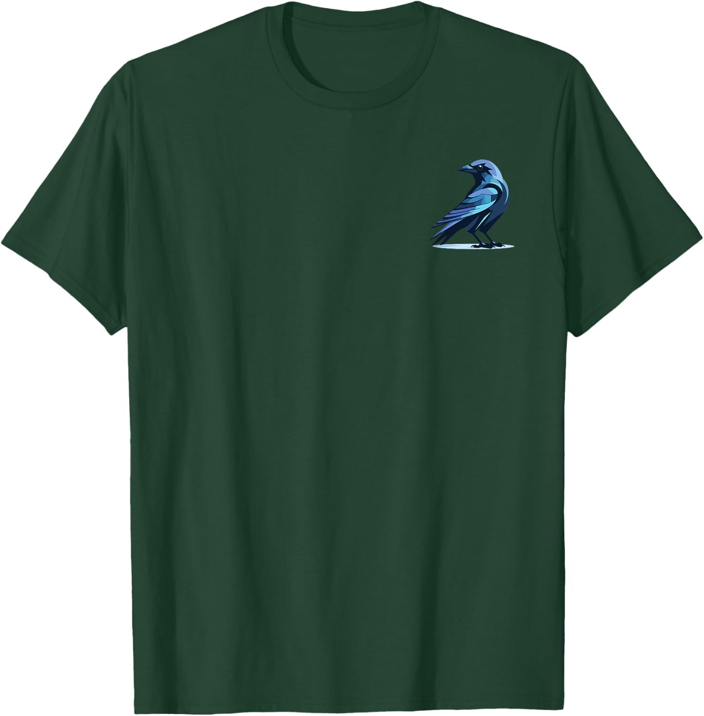 Black Crow Raven Bird in the Pocket Bird Lover T-Shirt - T-Shirt | Forest