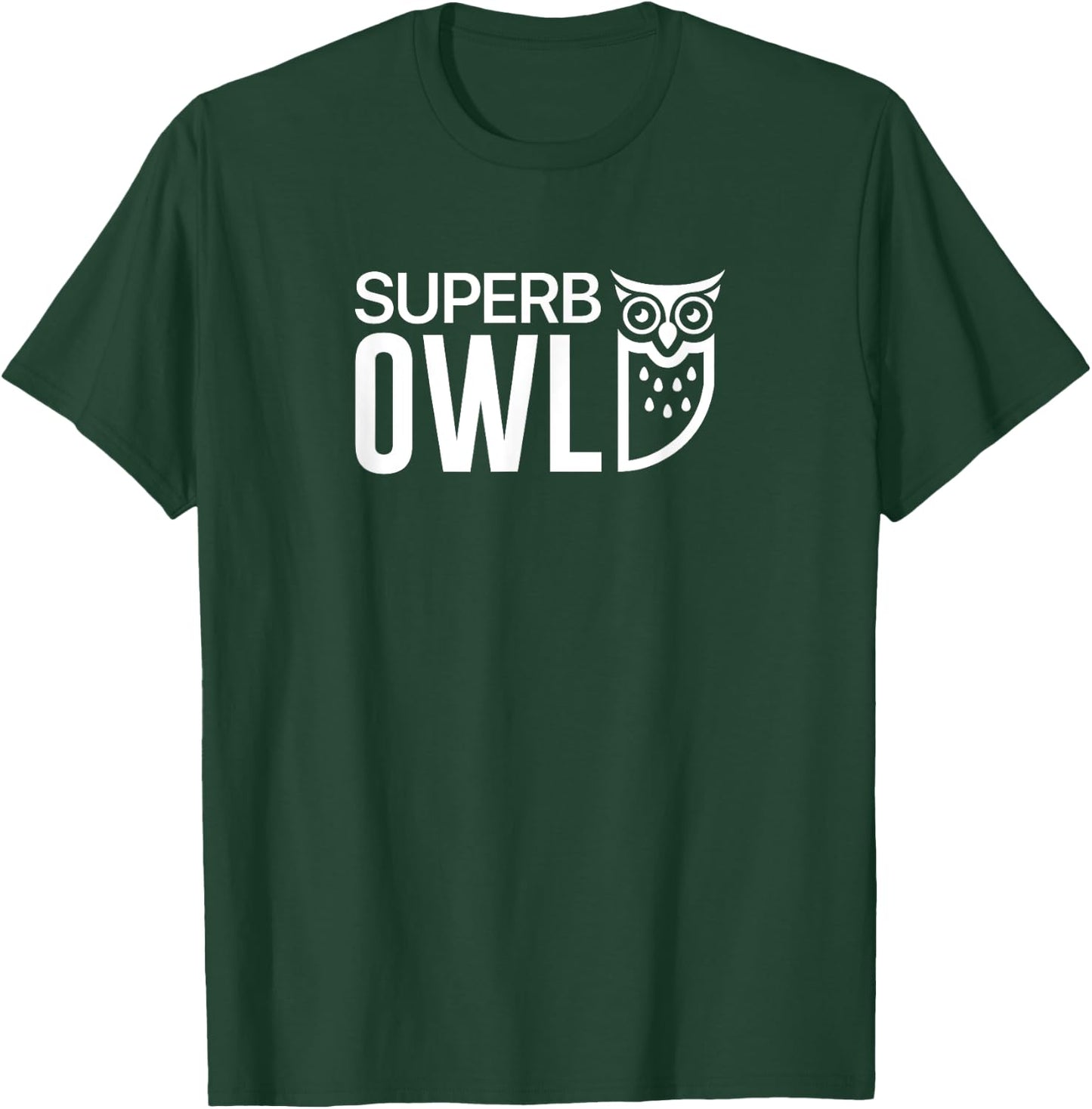 The Superb Owl Logotype Shirt - Owl Bird Shirt T-Shirt - T-Shirt | Forest