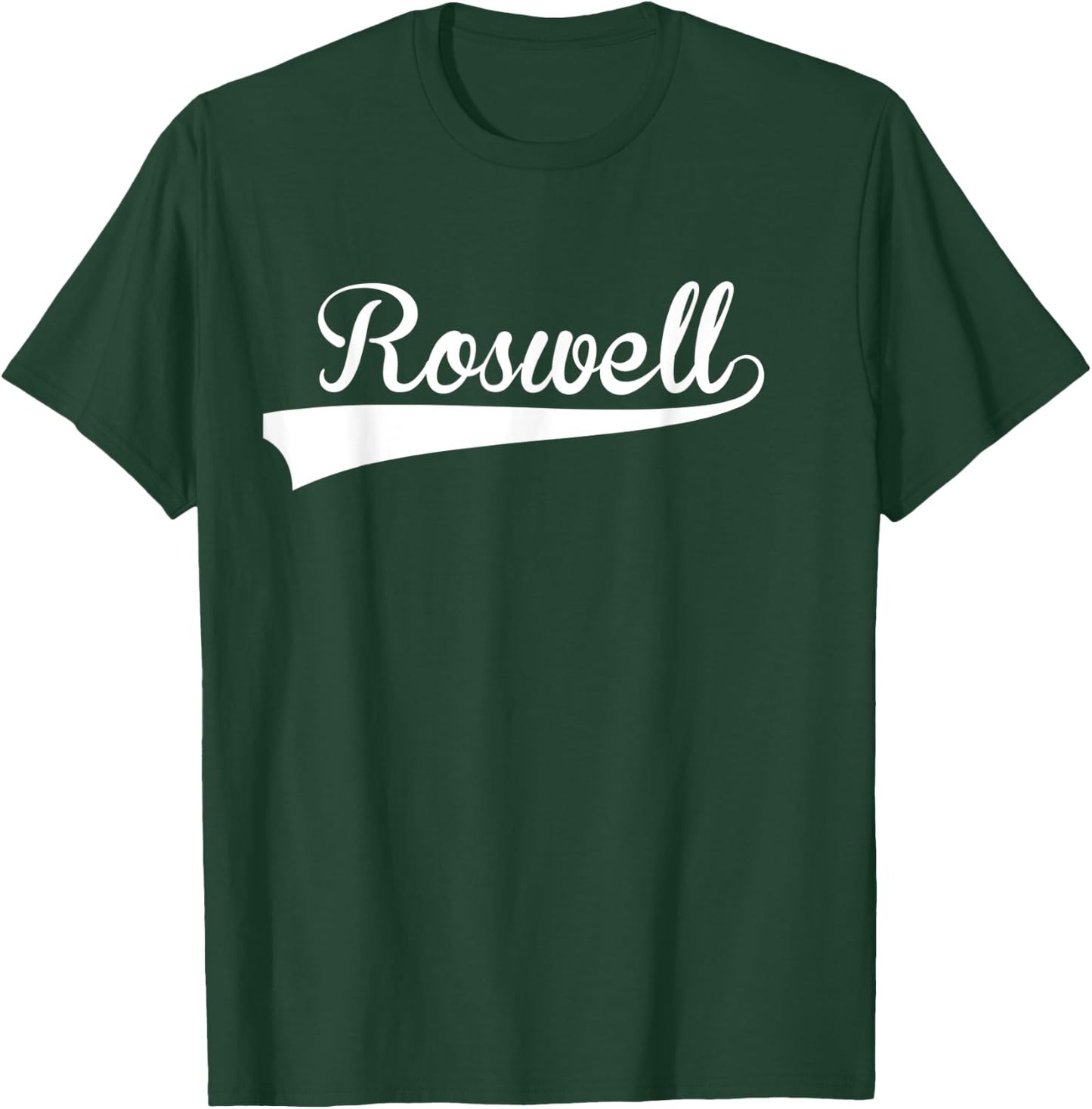 ROSWELL Baseball Styled Jersey Shirt Softball T-Shirt - T-Shirt | Forest