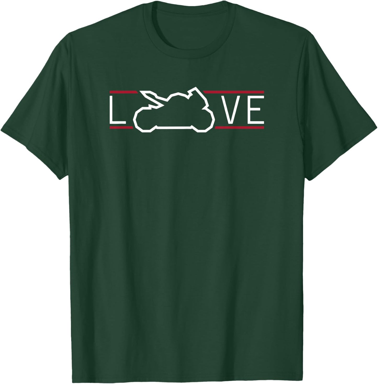 Love To Ride Race Sportbike Street Sport Bike Motorcycle T-Shirt - T-Shirt | Forest
