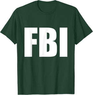 FBI Replica Agent Inspector Funny Halloween Costume T-Shirt - T-Shirt | Forest
