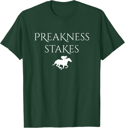 Preakness Horse Racing Shirts , Stakes Apparel T-Shirt - T-Shirt | Forest