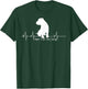 Lovemybello Hunde Designs American Bulldog Heartbeat - Men's Black Small Classic Fit Short Sleeve T-Shirt - T-Shirt | Forest
