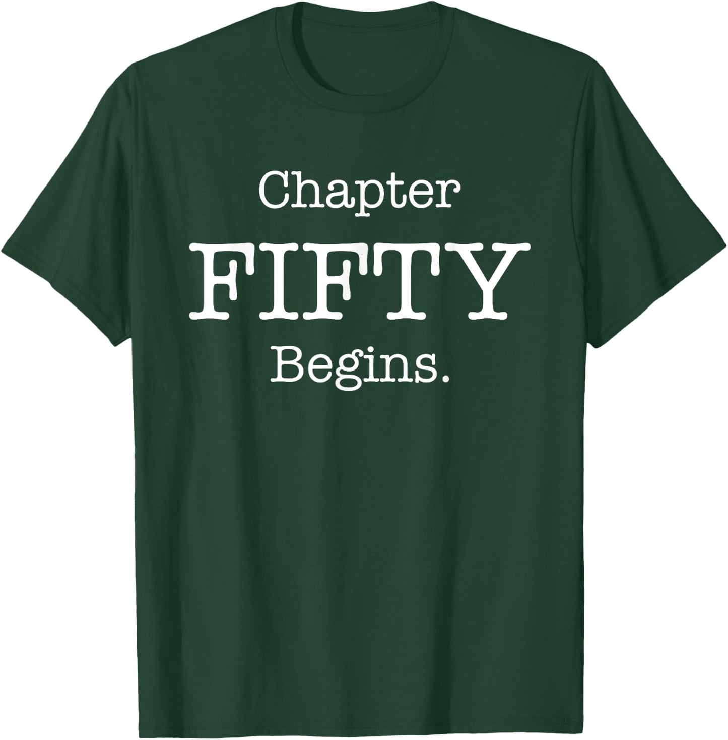 50th Birthday T Shirt Chapter 50 Reading Lovers T-Shirt - T-Shirt | Forest