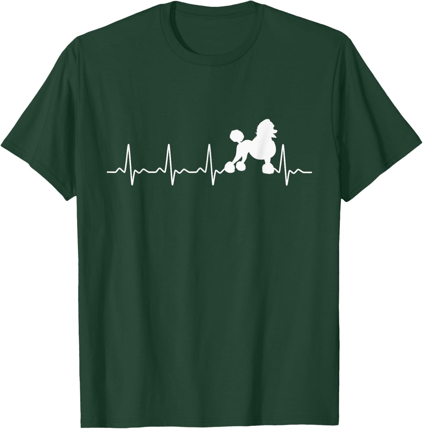 Standard Poodle Heartbeat T-Shirt - T-Shirt | Forest