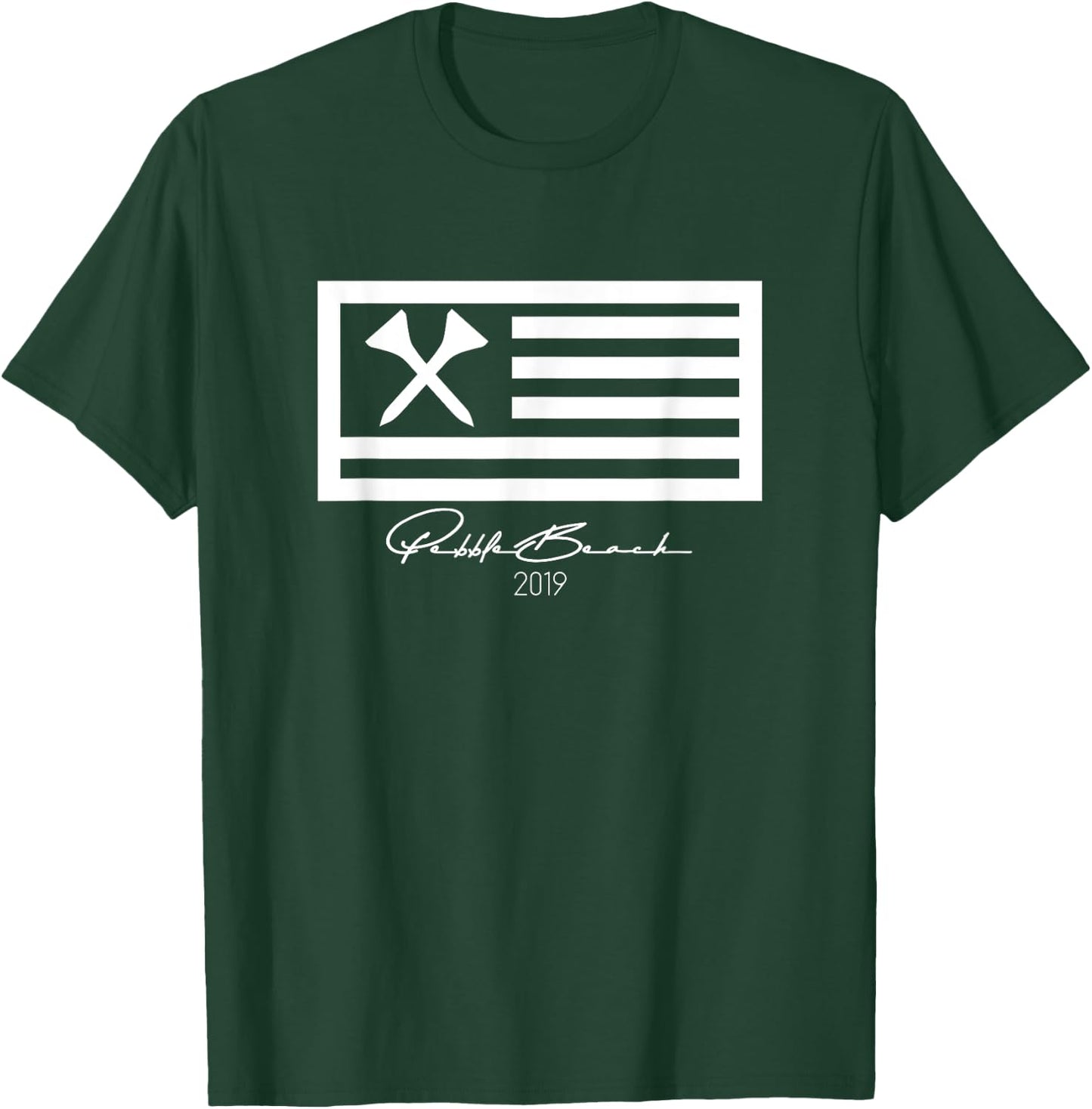 Pebble Beach Golf | US FLAG 2019 Men Women Girls Kids T-Shirt - T-Shirt | Forest